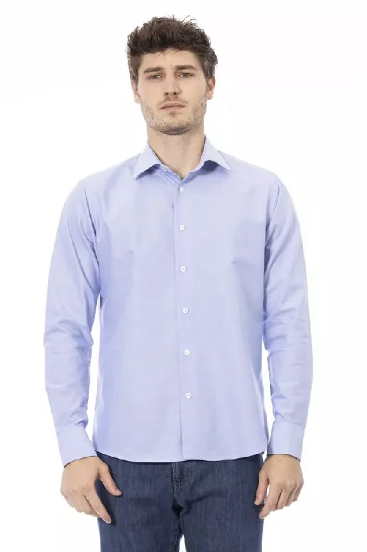 Baldinini Trend blue Cotton Men's Shirt