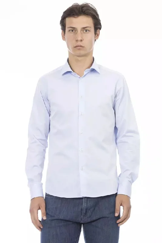 Baldinini Trend blue Cotton Men's Shirt