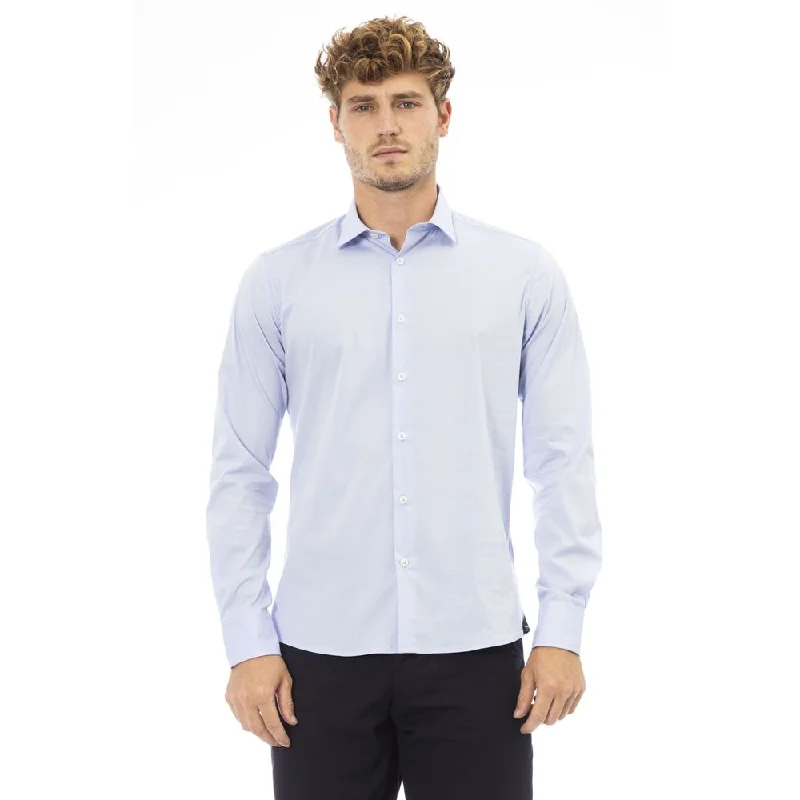 Baldinini Trend blue Cotton Men's Shirt