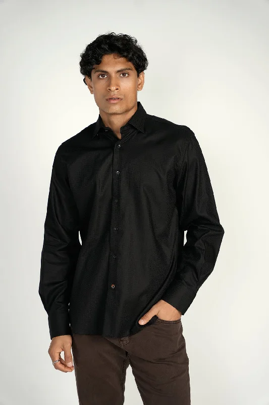 Black Jacquard Shirt Signature Collection