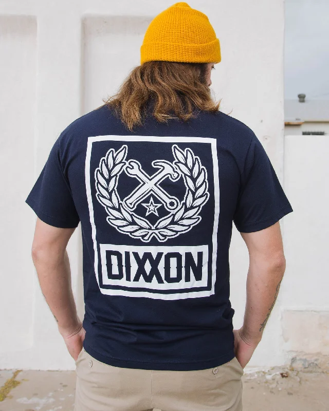 Box Crest T-Shirt - Navy & White