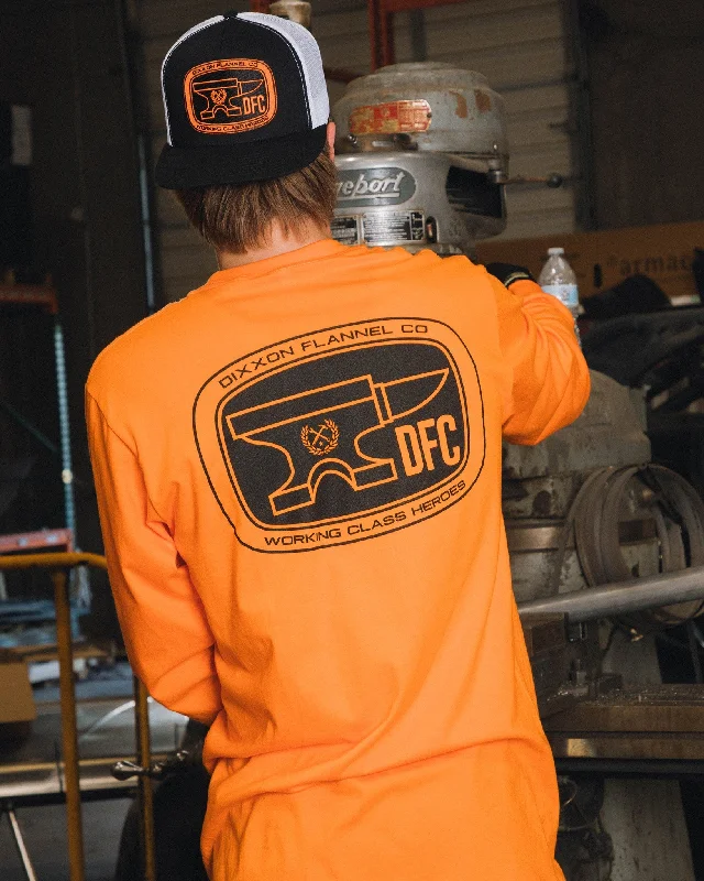 Checkpoint Hi Vis Long Sleeve T-Shirt - Orange