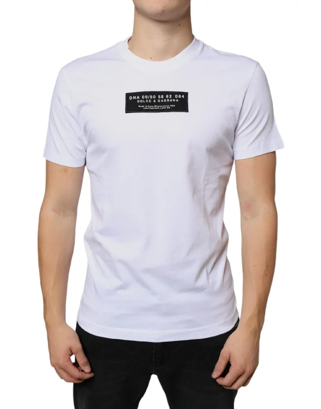 Dolce & Gabbana  Cotton DG Applique Casual Men's T-shirt