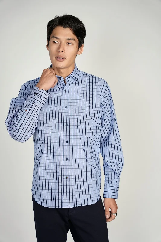 Everyday Blue Plaid Shirt