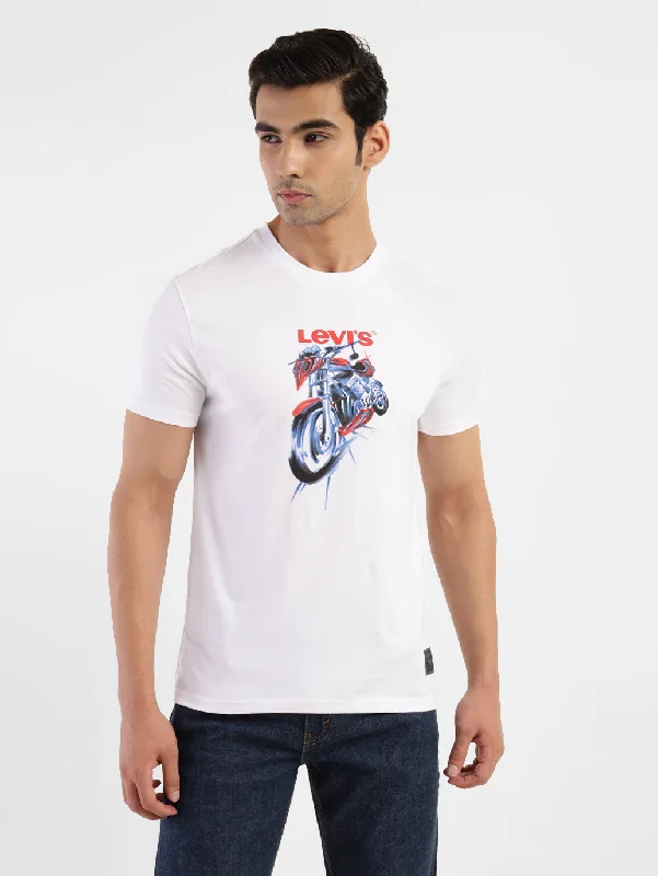 Men's Graphic Print Slim Fit T-shirt