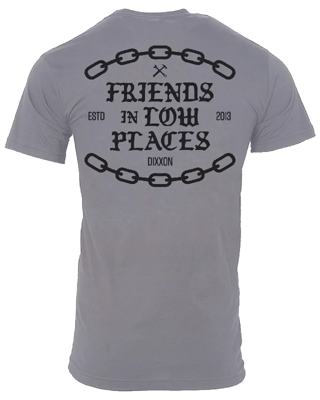 Low Places Chains T-Shirt - Charcoal