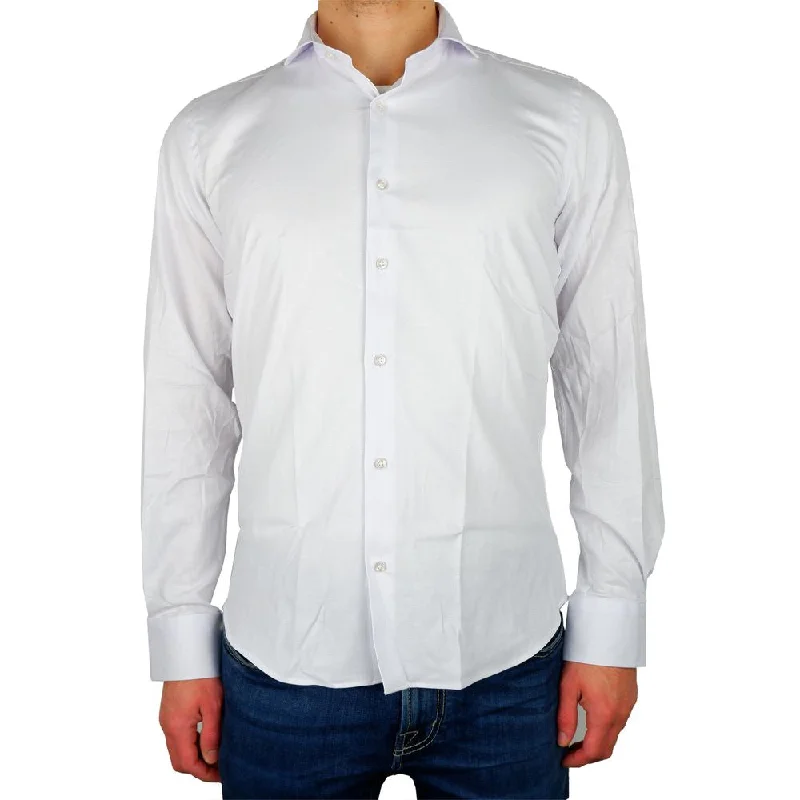 Made in Italy Elegant Milano  Gabardine Men's Shirt