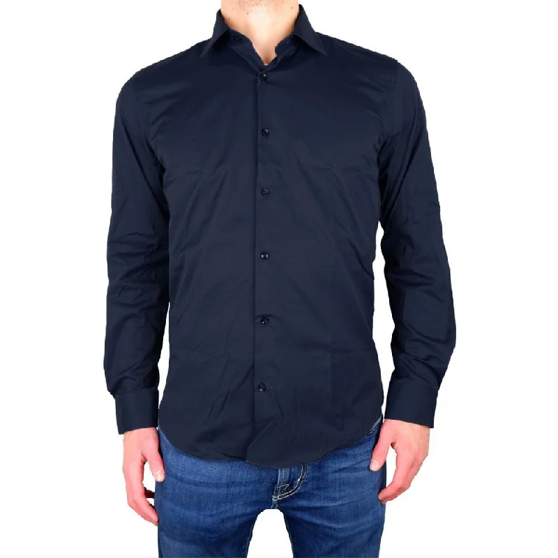 Made in Italy Elegant Milano  Gabardine Men's Shirt