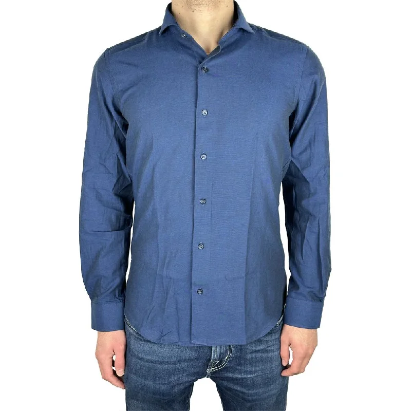 Made in Italy Elegant Milano Solid  Oxford Men's Shirt