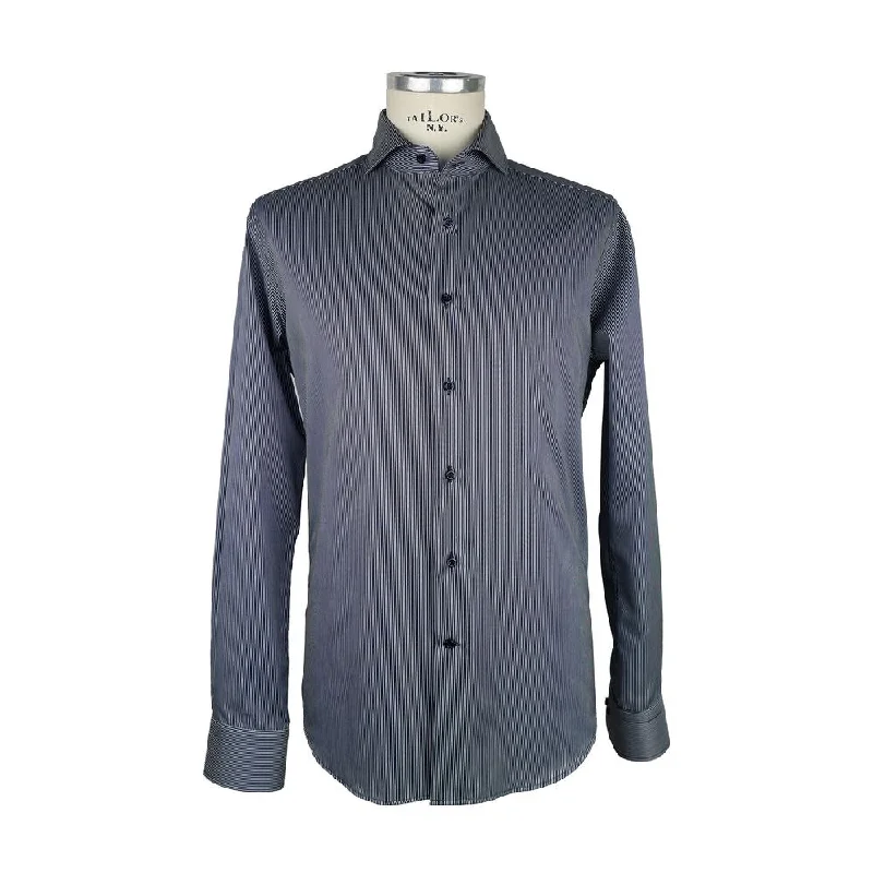 Made in Italy Elegant Milano  Striped Men's Men's Shirt