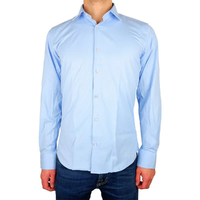 Made in Italy Elegant  Satin Milano Men's Shirt