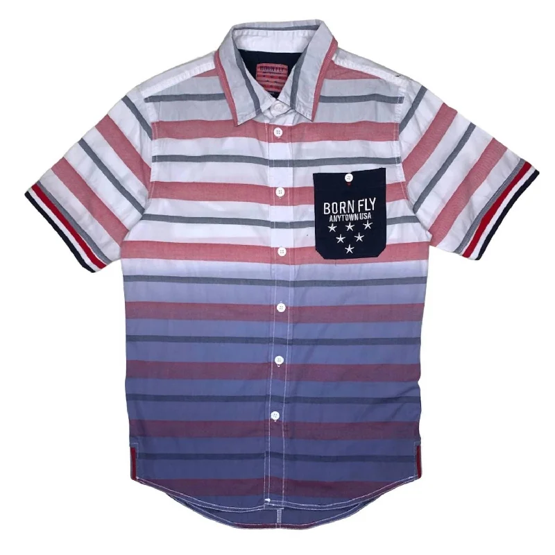 Men's Anytown Usa Button-Up In Blue/red/white