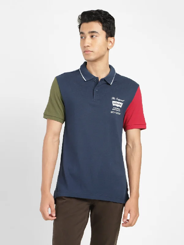 Men's Colorblock Polo T-shirt