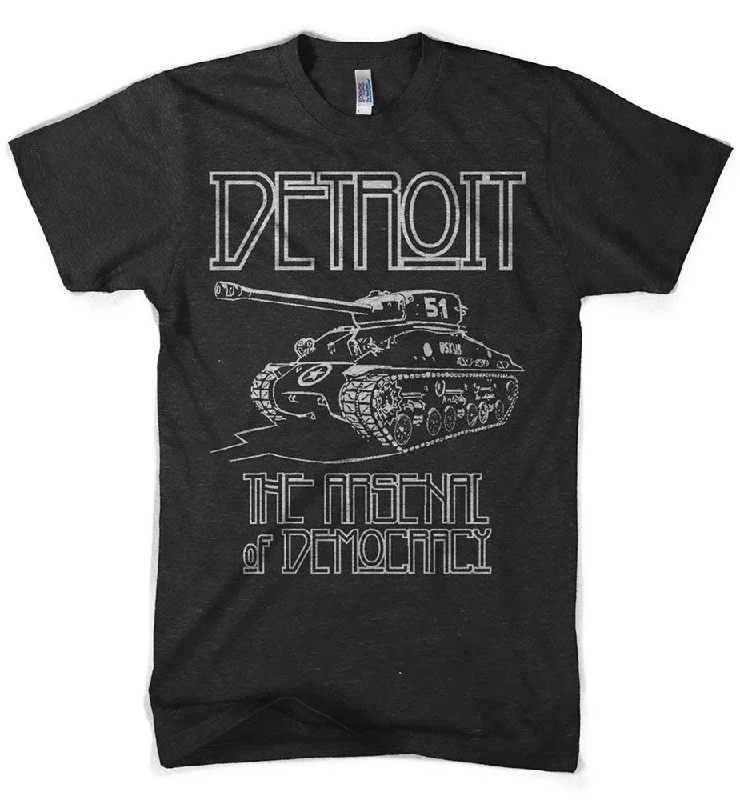 Mens Detroit Arsenal T-shirt (Heather Black)