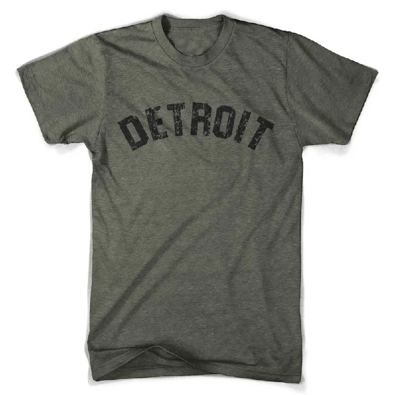 Mens Triblend Detroit Bend T-shirt (Military Green)