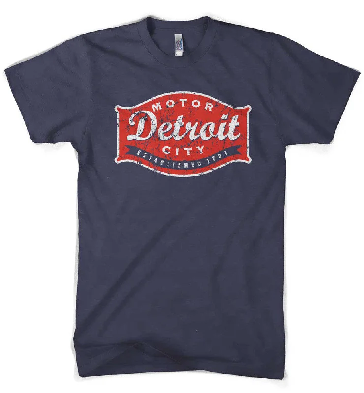 Mens Detroit Buckle T-shirt (Navy)