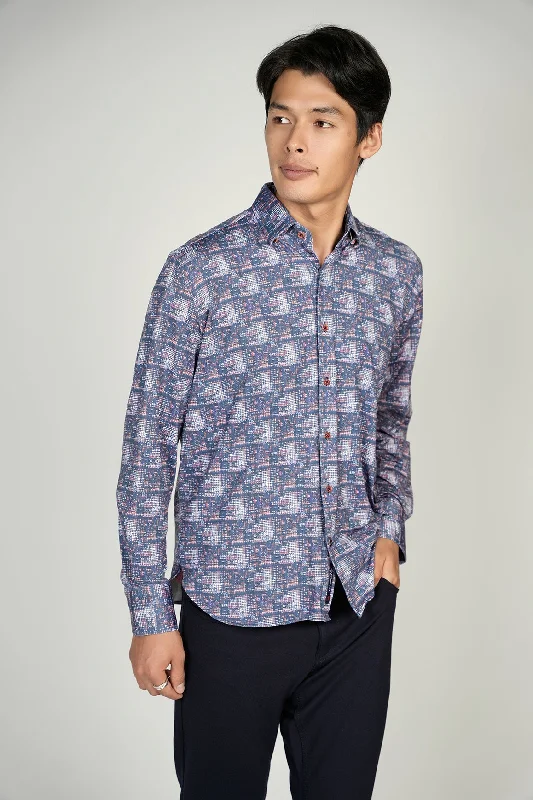 Navy Mini Circle Shirt Signature Collection