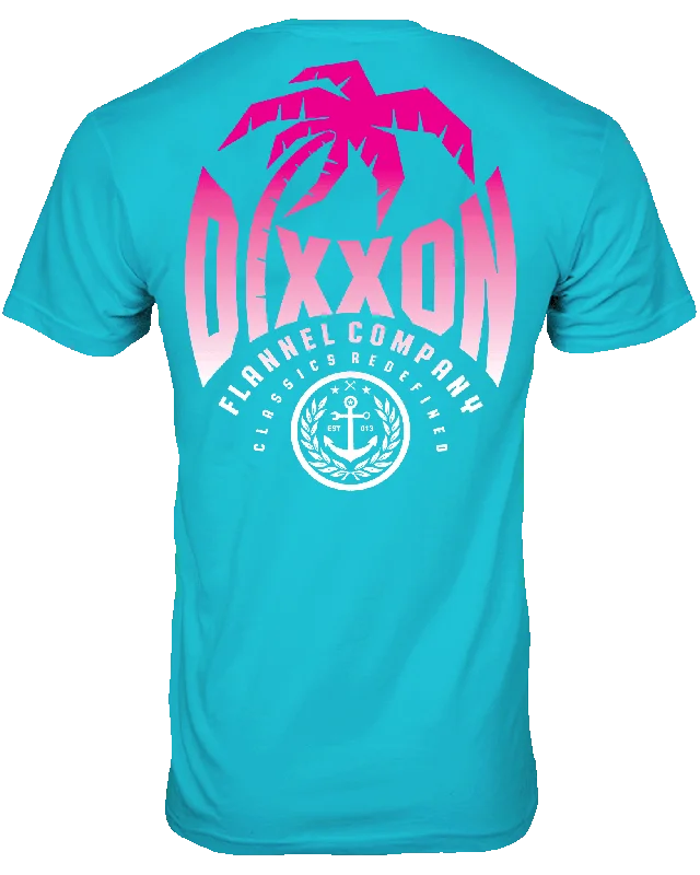 Neon Palm T-Shirt - Aqua