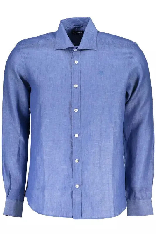 North Sails Elegant  Linen Long-Sleeve Men's Shirt