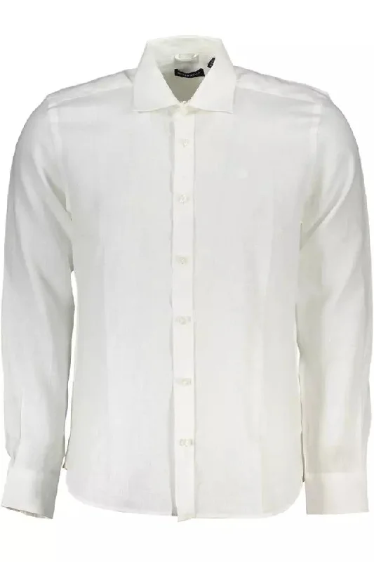 North Sails Elegant  Linen Long-Sleeved Men's Shirt