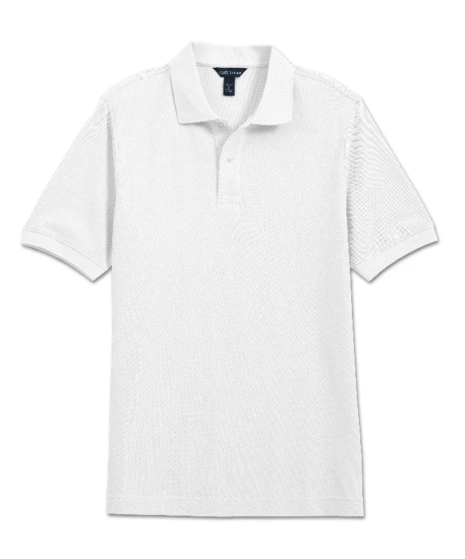 Pima Pique Polo, White