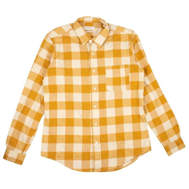 President'S Shirt Chatham Softflanella Check Washed - Curry