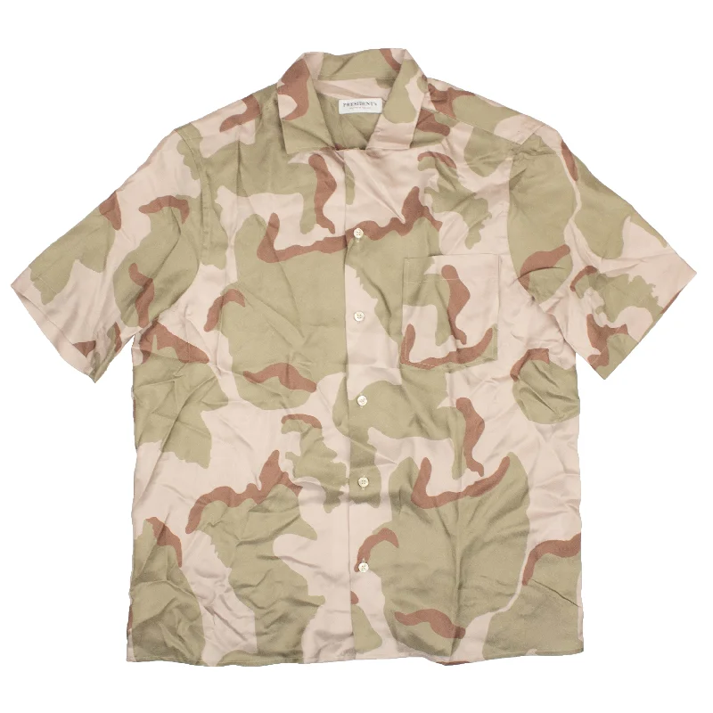 President'S Silk Shirt Rangi Ss - Camo