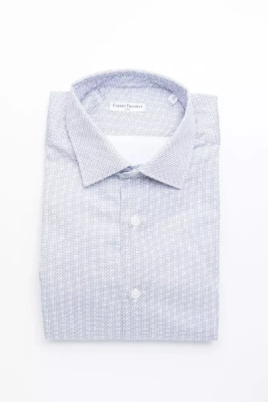 Robert Friedman blue Cotton Men's Shirt