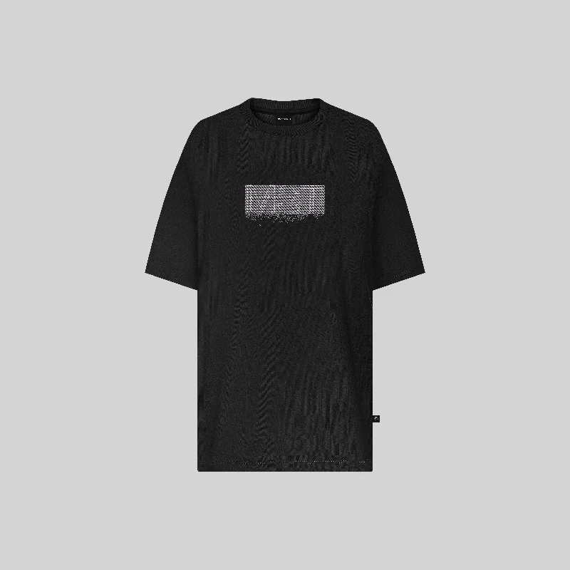 SIEG BLACK T-SHIRT OVERSIZE