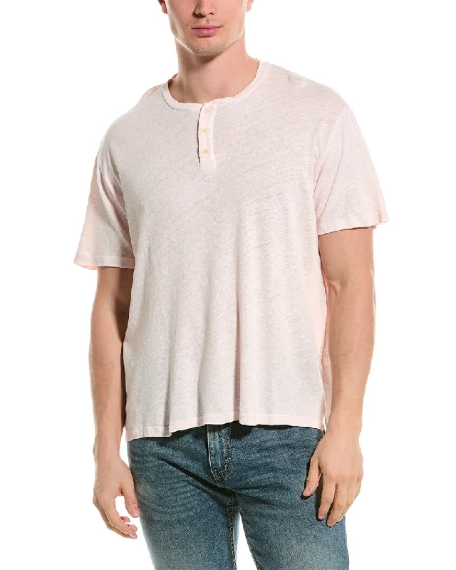 Velvet by Graham & Spencer Lionel Linen-Blend Henley