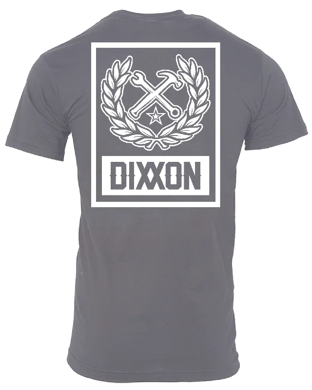 White Box Crest T-Shirt - Charcoal