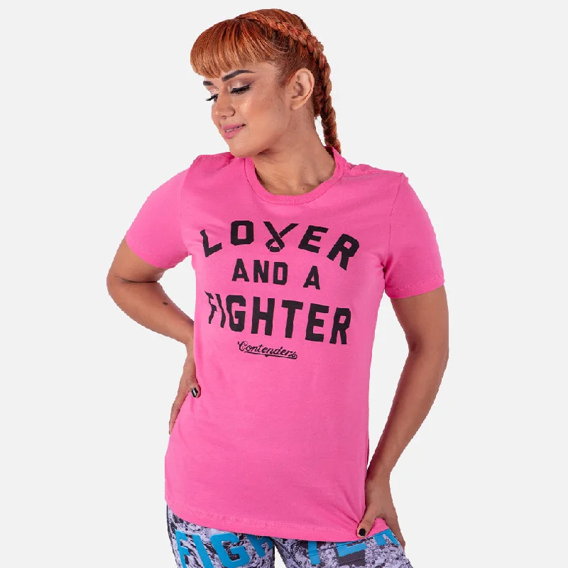 WOMEN'S BREAST CANCER AWARENESS LOVER & FIGHTER SHIRT