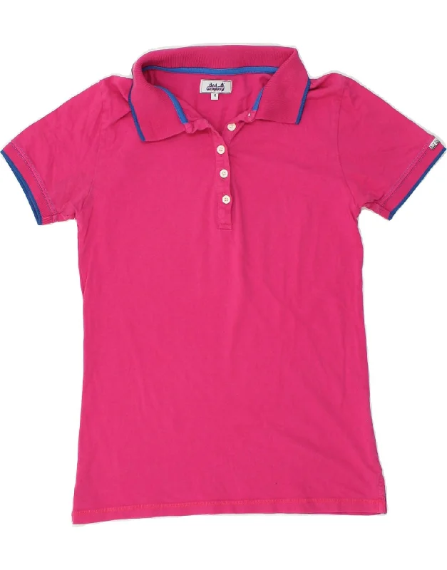 BEST COMPANY Girls Polo Shirt 13-14 Years Medium Pink Cotton