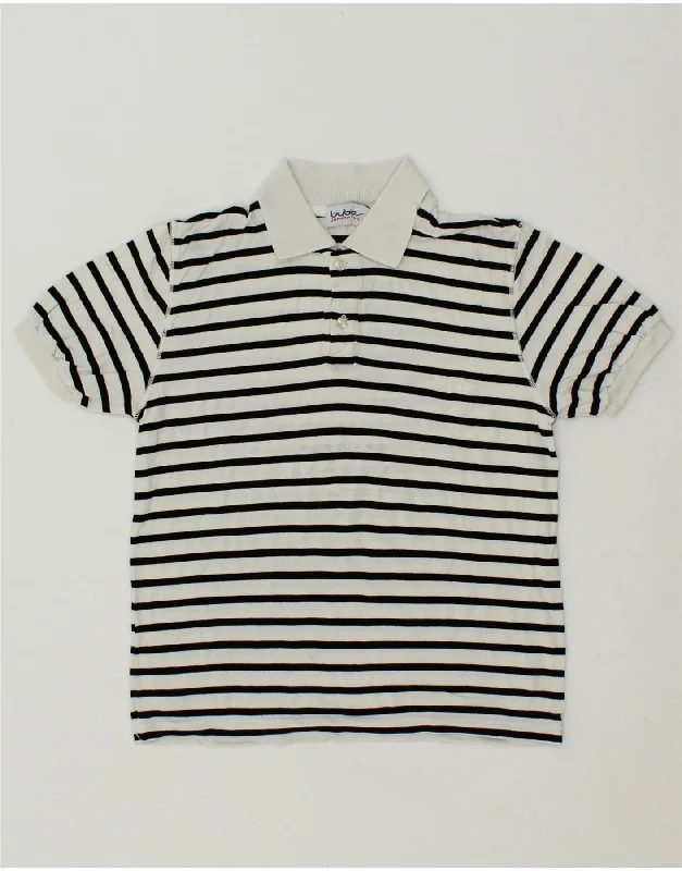 BYBLOS Boys Polo Shirt 6-7 Years White Striped