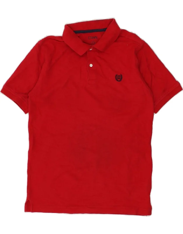 CHAPS Boys Polo Shirt 14-15 Years Large Red Cotton