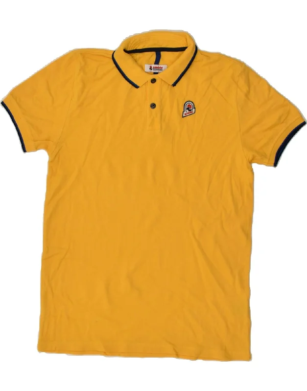 INVICTA Boys Polo Shirt 15-16 Years Yellow Cotton