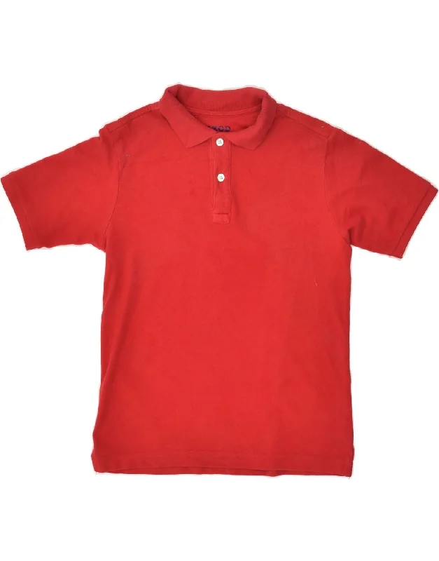 IZOD Boys Polo Shirt 10-11 Years Medium Red Cotton