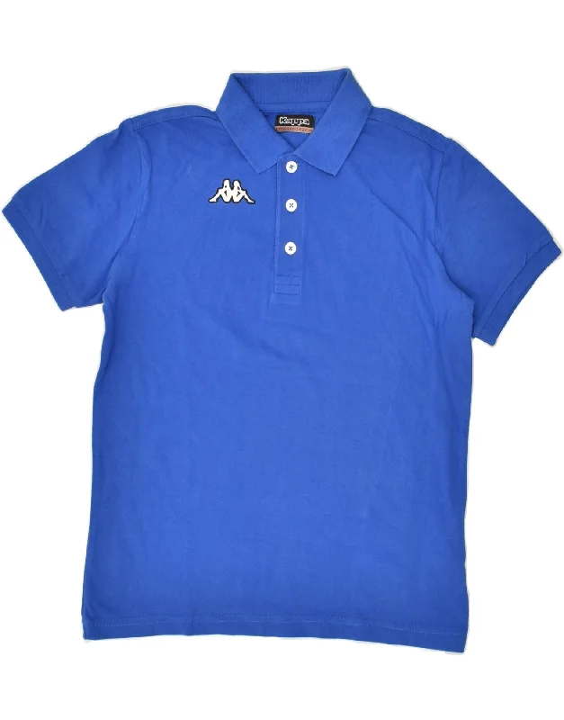 KAPPA Boys Polo Shirt 11-12 Years Blue Cotton