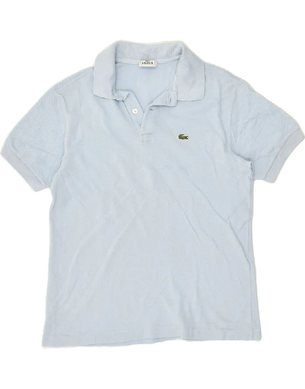 LACOSTE Boys Polo Shirt 15-16 Years Blue Cotton