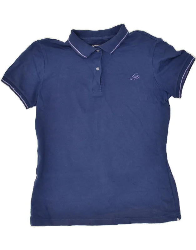 LOTTO Girls Polo Shirt 12-13 Years 2XL Navy Blue