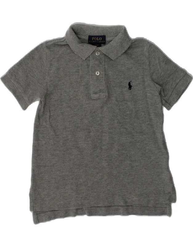 POLO RALPH LAUREN Baby Boys Polo Shirt 18-24 Months Grey Cotton