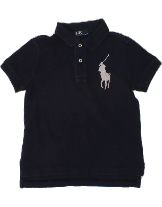 POLO RALPH LAUREN Baby Boys Polo Shirt 18-24 Months Navy Blue Cotton