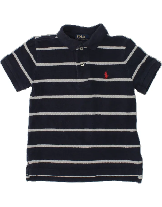 POLO RALPH LAUREN Baby Boys Polo Shirt 18-24 Months Navy Blue Striped