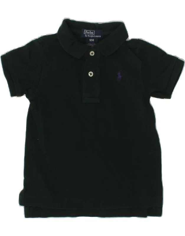 POLO RALPH LAUREN Baby Boys Polo Shirt 9-12 Months Green Cotton