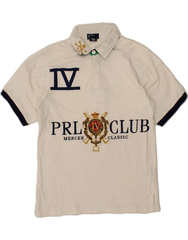 POLO RALPH LAUREN Boys Mercer Graphic Polo Shirt 12-13 Years Medium White