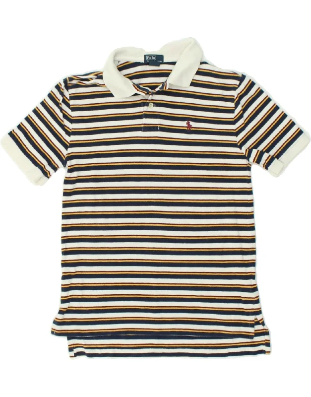 POLO RALPH LAUREN Boys Polo Shirt 14-15 Years Large Multicoloured Striped