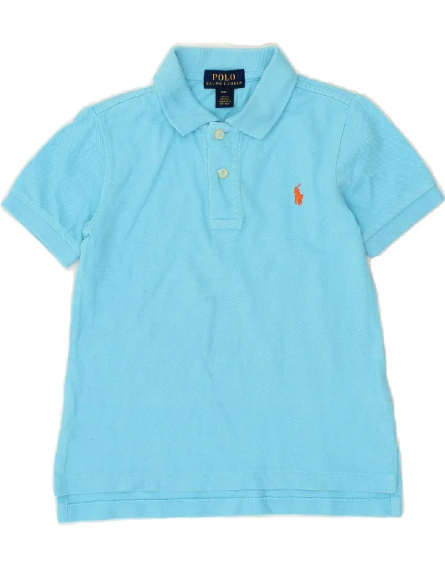 POLO RALPH LAUREN Boys Polo Shirt 3-4 Years Blue Cotton