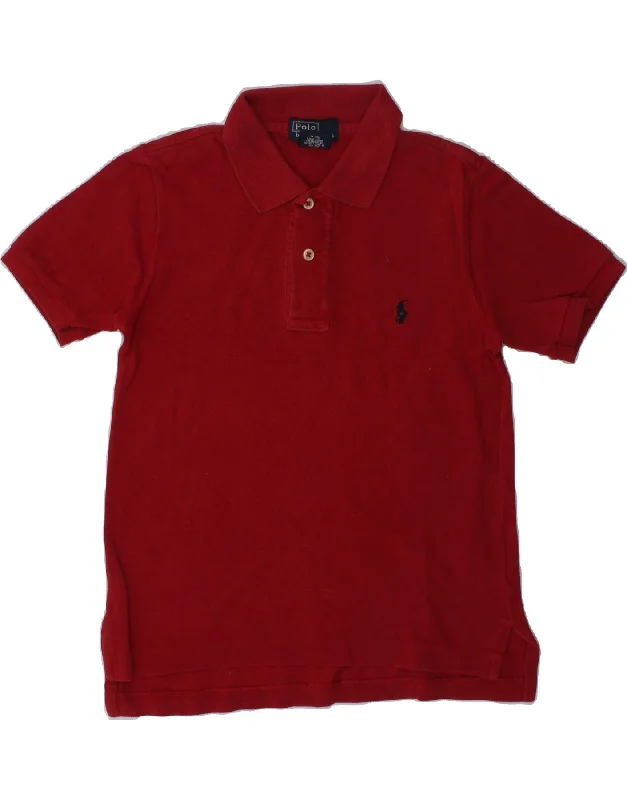 POLO RALPH LAUREN Boys Polo Shirt 3-4 Years Red Cotton