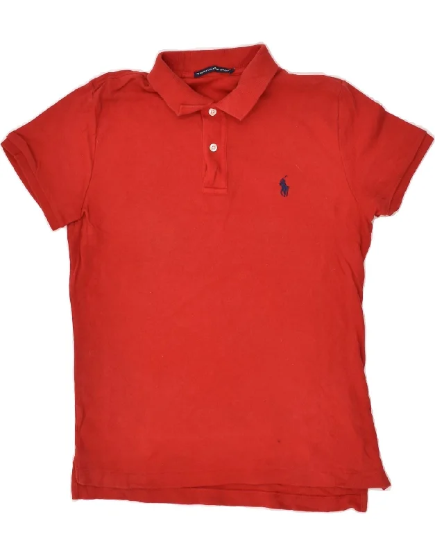 RALPH LAUREN Boys Polo Shirt 15-16 Years Red