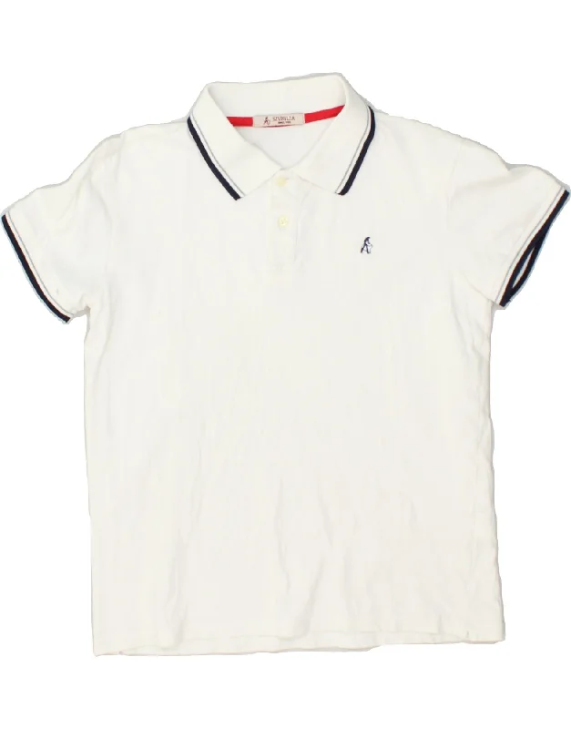 SIVIGLIA Boys Polo Shirt 13-14 Years White Cotton